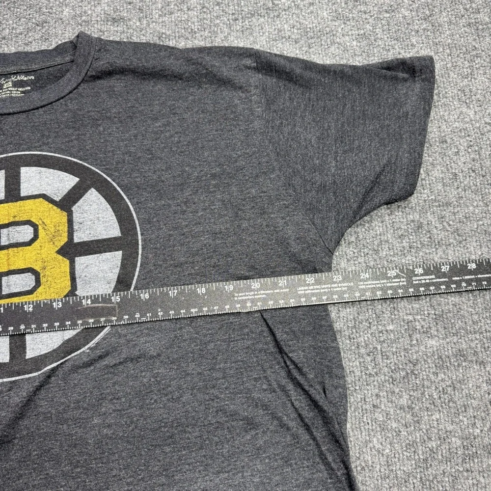 Boston Bruins Wright And Ditson T Shirt Mens XL Charcoal Gray NHL Hockey Logo